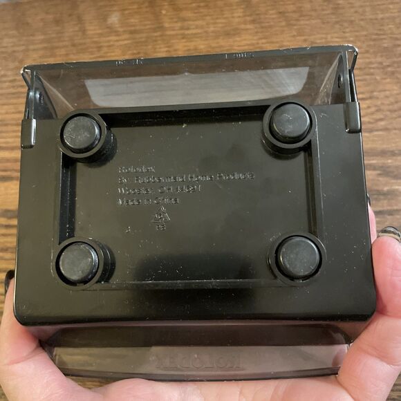 VTG Rolodex S300C Petite Covered Card File Organizer w/ Dividers & Blank Cards - Picture 5 of 5